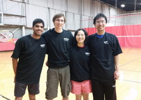 Grad Physics Badminton Champions
