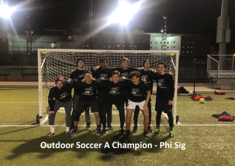 Phi Sig Soccer A League Champions